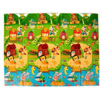 Paracot Otroška podloga Animals (dvostranski dizajn)