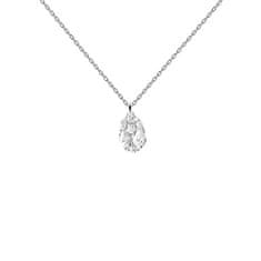 PDPAOLA Svetleča srebrna ogrlica Vanilla CO02-674-U (verižica, obesek)