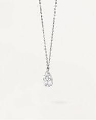 PDPAOLA Svetleča srebrna ogrlica Vanilla CO02-674-U (verižica, obesek)