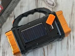 Verkgroup 3v1 aku. solarna LED COB ročna svetilka 1500mAh USB powerbank