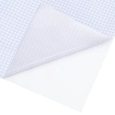 Vidaxl Nalepka za pohištvo samolepilna mat bela 90x500 cm PVC