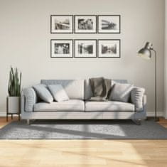 Vidaxl Košata preproga PAMPLONA moderna siva 100x200 cm