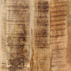 shumee Toaletna miza 105x35x75 cm trden robusten mangov les in železo