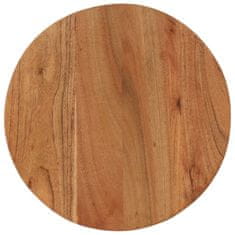 Greatstore Klubska mizica 35x35x30 cm trden akacijev les in železo