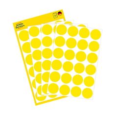 Avery Zweckform okrogle markirne etikete 3007, fi 18 mm, rumene