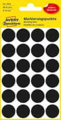 Avery Zweckform okrogle markirne etikete 3003, fi 18 mm, črne