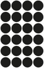 Avery Zweckform okrogle markirne etikete 3003, fi 18 mm, črne