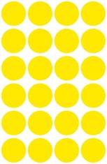 Avery Zweckform okrogle markirne etikete 3007, fi 18 mm, rumene