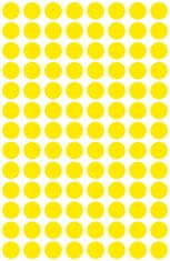 Avery Zweckform okrogle markirne etikete 3013, fi 8 mm, rumene