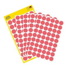 Avery Zweckform okrogle markirne etikete 3147, fi 12 mm, svetlo rdeče