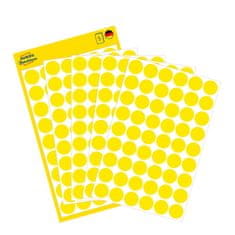 Avery Zweckform okrogle markirne etikete 3144, fi 12 mm, rumene