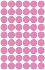 Avery Zweckform okrogle markirne etikete 3114, fi 12 mm, roza