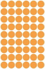 Avery Zweckform okrogle markirne etikete 3148, fi 12 mm, svetlo oranžne