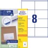 Avery Zweckform univerzalne etikete 3426, 105 x 70 mm, Ultragrip, 800 etiket/zavitek, A4, za tiskanje