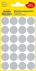 Avery Zweckform okrogle markirne etikete 3171, fi 18 mm, sive