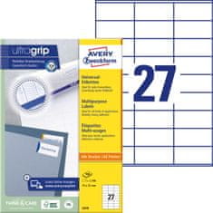 Avery Zweckform univerzalne etikete 3479, 70 x 32 mm, Ultragrip, 2700 etiket/zavitek