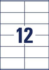 Avery Zweckform univerzalne etikete 3424-200, 105 x 48 mm, Ultragrip, 2400 + 240 brezplačnih etiket/zavitek, A4, za tiskanje