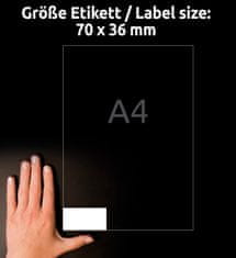 Avery Zweckform univerzalne etikete 3475, 70 x 36 mm, Ultragrip, 2400 etiket/zavitek