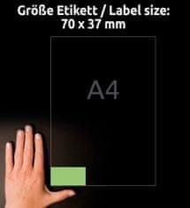 Avery Zweckform etikete 3450, 70 x 37 mm, zelene, 2400 etiket/zavitek