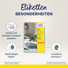 Avery Zweckform etikete 3449, 70 x 37 mm, modre, 2400 etiket/zavitek