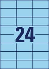 Avery Zweckform etikete 3449, 70 x 37 mm, modre, 2400 etiket/zavitek
