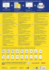 Avery Zweckform univerzalne etikete 3657-200, 48.5 x 25.4 mm, Ultragrip, 8000 + 800 brezplačnih etiket/zavitek, A4, za tiskanje