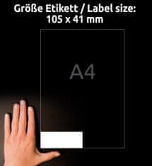 Avery Zweckform univerzalne etikete 3477, 105 x 41 mm, Ultragrip, 1400 etiket/zavitek, A4, za tiskanje