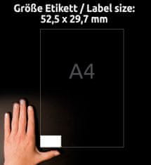Avery Zweckform univerzalne etikete 3651, 52.5 x 29.7 mm, Ultragrip, 4000 etiket/zavitek