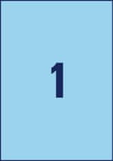 Avery Zweckform etikete 3471, 210 x 297 mm, modre, 100 etiket/zavitek
