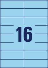 Avery Zweckform etikete 3453, 105 x 37 mm, modre, 1600 etiket/zavitek