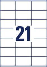 Avery Zweckform univerzalne etikete 3481-10, 70 x 41 mm, Ultragrip, 210 etiket/zavitek, A4, za tiskanje