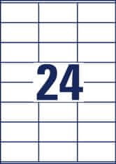 Avery Zweckform univerzalne etikete 3490, 70 x 36 mm, Ultragrip, 600 + 120 brezplačnih etiket/zavitek, A4, za tiskanje