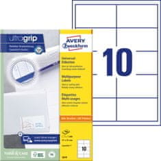 Avery Zweckform univerzalne etikete 3679, 97 x 55 mm, Ultragrip, 1000 etiket/zavitek, A4, za tiskanje