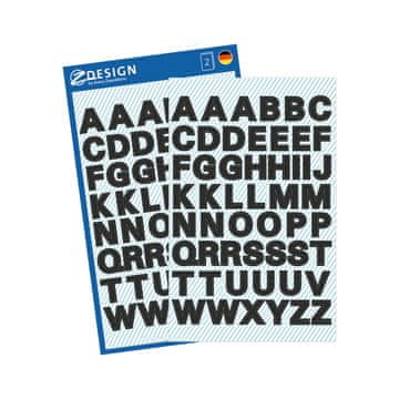 Avery Zweckform nalepke s črnimi črkami 3780, 9.5 mm, 104 nalepke