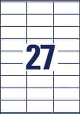 Avery Zweckform univerzalne etikete 3479, 70 x 32 mm, Ultragrip, 2700 etiket/zavitek, A4, za tiskanje
