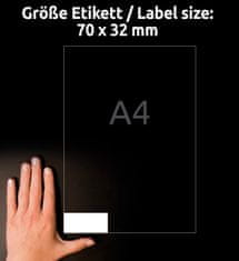 Avery Zweckform univerzalne etikete 3479, 70 x 32 mm, Ultragrip, 2700 etiket/zavitek