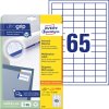 univerzalne etikete 6121, 38 x 21.2 mm, Ultragrip, 1625 + 325 brezplačnih etiket/zavitek, A4, za tiskanje