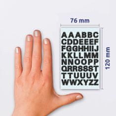 Avery Zweckform nalepke s črnimi črkami 3780, 9.5 mm, 104 nalepke