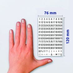 Avery Zweckform nalepke s črnimi številkami 3721, 6.5 mm, 250 nalepk