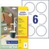 Avery Zweckform okrogle etikete 6229-10, premer 80 mm, 60 etiket/zavitek, A4, za tiskanje