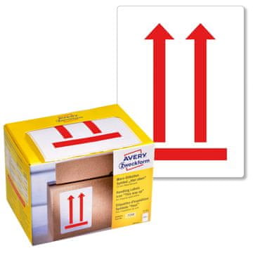 Avery Zweckform opozorilne etikete s simbolom "dvojna puščica" 7250, 74 x 100 mm