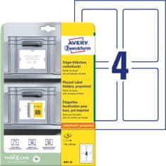 Avery Zweckform podlaga za etikete 8001-20, 120 x 80 mm, 80 podlag/zavitek, A4