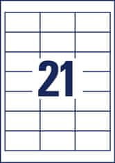 Avery Zweckform univerzalne etikete 6170, 64 x 36 mm, Ultragrip, 525 + 105 brezplačnih etiket/zavitek, A4, za tiskanje