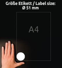 Avery Zweckform okrogle etikete 6225-10, premer 51 mm, 150 etiket/zavitek