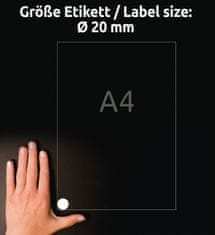 Avery Zweckform okrogle etikete 6222-10, premer 20 mm, 880 etiket/zavitek