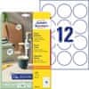 okrogle etikete L3416-10, premer 60 mm, 120 etiket/zavitek, A4, za tiskanje