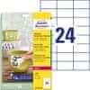 Avery Zweckform zelo odporne etikete L4718REV-20, 70 x 37 mm, bele poliestrske etikete, odstranljivo lepilo, A4