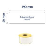 Avery Zweckform etikete na kolutu A1933087, 59 x 190 mm, 170 etiket/kolutu, za Dymo tiskalnike