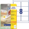 Avery Zweckform odstranljive etikete L4745REV-25, 96 x 63.5 mm, bele, 200 + 40 brezplačnih etiket/zavitek, A4, za tiskanje