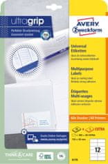 Avery Zweckform univerzalne etikete 6175, 105 x 48 mm, Ultragrip, 300 + 60 brezplačnih etiket/zavitek, A4, za tiskanje